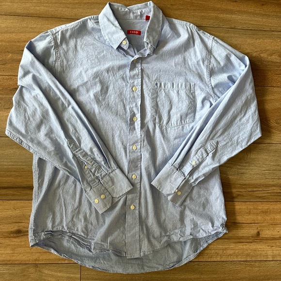 Men's Izod Large Ling Sleeve Button Down - Picture 1 of 2